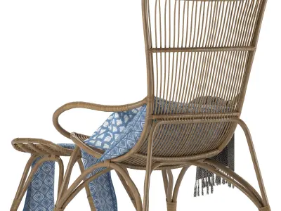 monet high back chair 3D model