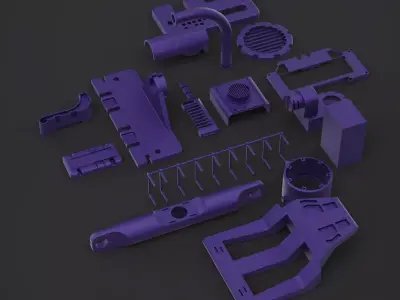 Kitbash vol 1 Scifi part technical 3D model