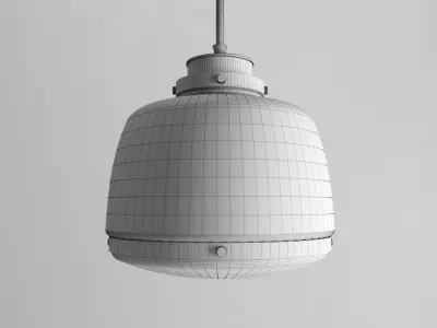 Lupe 1 - Light Single Schoolhouse Pendant 3D model