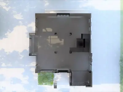 Flat Roof House Concept 3D model