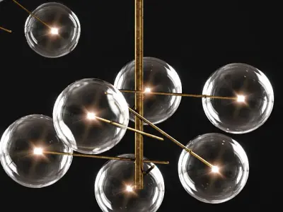 Bolle pendant light 3D model