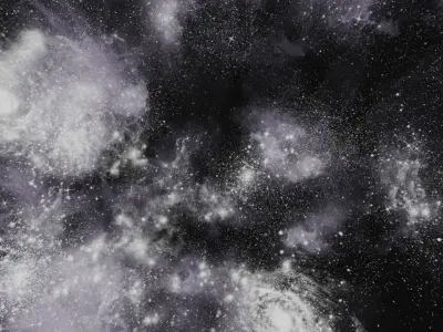 HDRI Panoramic Sky - 360 starfield - 03 violet Low-poly 3D model