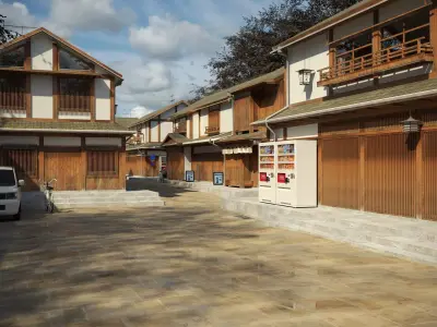 Japan kyoto Street  3D model