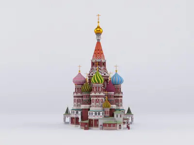 Saint Basil Cathedral Moscow 3D model