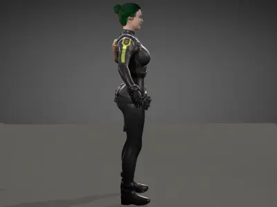  Ana de Armas Low-poly 3D model