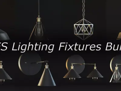 AXES Lighting Fixtures Bundle 3D model