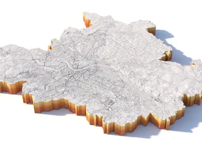 Dresden City Germany 3D model