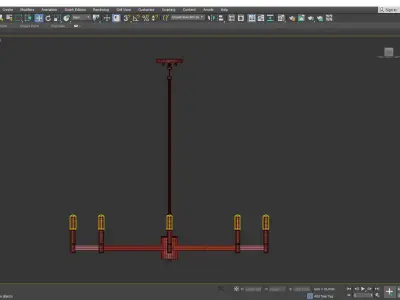 Erzo Chandelier Low-poly 3D model