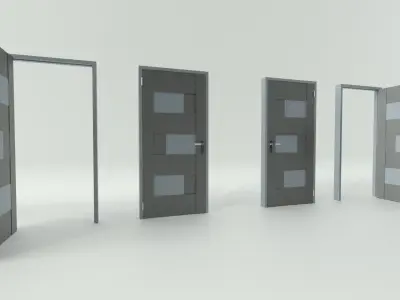 Door sets 7 3D model