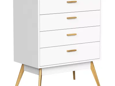Chest of drawers Nordic Low-poly 3D model