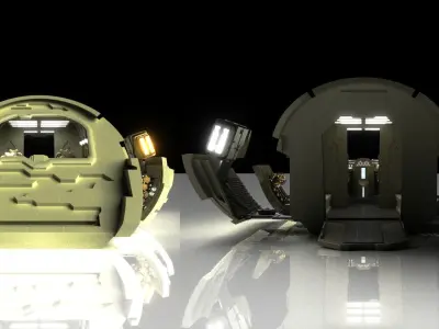 StarGate Atlantis Puddle Jumper 3D model