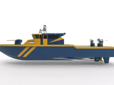 Offshore Patrol Vessel Low-poly 3D model purchase