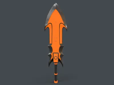 Sci-Fi Sword V4 - 06 Low-poly 3D model