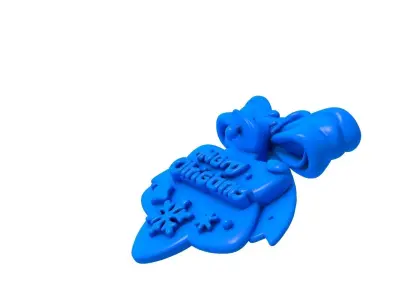 Cute Merry Christmas - Christmas - Merry Christmas Ornament  3D print model