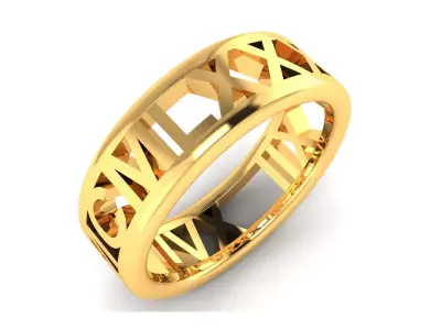 Women Ring  Render 3dm STL OBJ FBX Details 3D print model 211