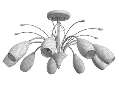 chandelier Eurosvet 22080 Low-poly 3D model
