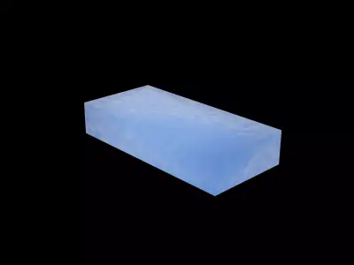 Ice Block Realistic Frozen Material 3D model