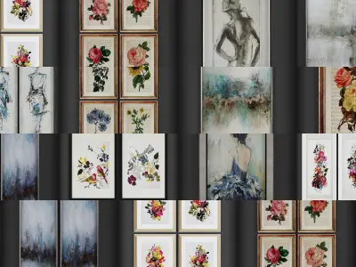 Collection of Picture Frames - 20 sets  3D Model Pack purchase