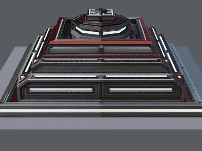 Sci-fi Model V02 Low-poly 3D model