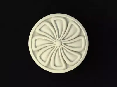 rosette flower 3D model 12