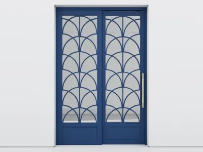 Aluminium door 365 3D model