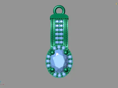 Women Pendants 3DM STL Pendant Renders Details 3D print model 3D print model