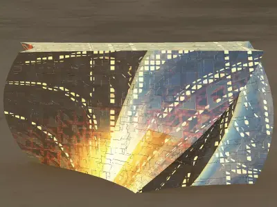 Prism Glass Building 3D model