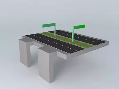 Raised highway  Free 3D model