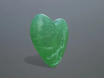 Broken Heart 14 Low-poly 3D model