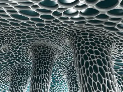 Biomica cell oval cage 3D model