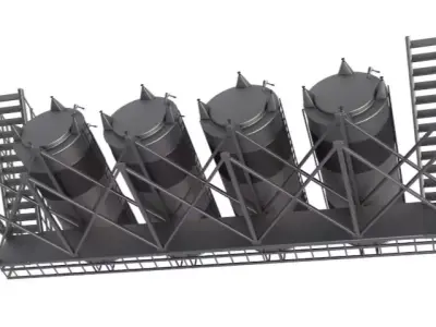 Steel Wine Tanks 3D model