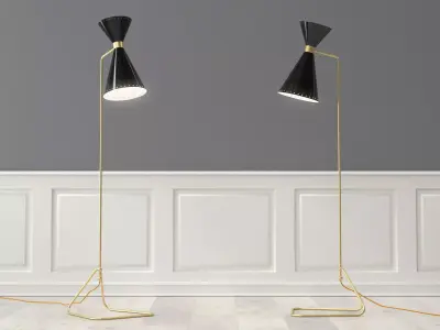 Novara Floor Lamp 3D model