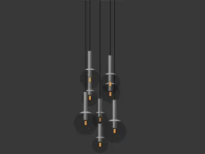 Sonneman Bubbles 8 Light Multi Pendant 3D model