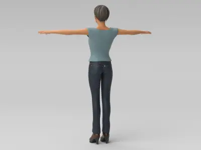 Female Character Marie 3D model