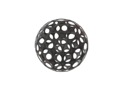 Abstract Sphere Ball v1 002 Low-poly 3D model