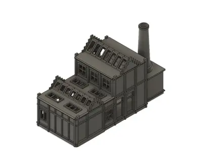 Small Town Brewery House - H0 Scale 3D print model