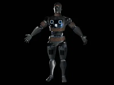 Android Low-poly 3D model