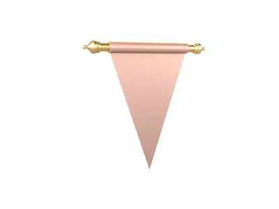 Pennant V2 010 Low-poly 3D model