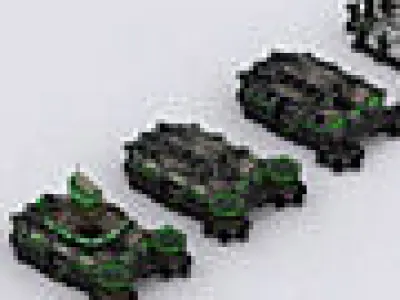 3DRT - Command Center  Low-poly 3D model