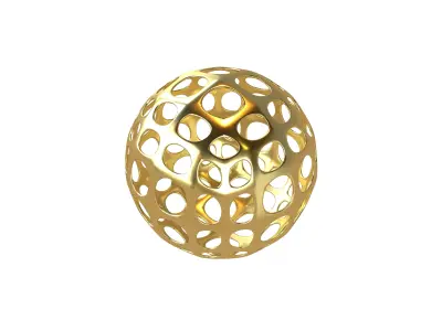 Abstract Sphere Ball v1 001 Low-poly 3D model