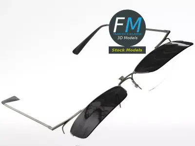 Sunglasses clip-on 3D model