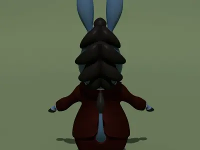 Cartoon Donkey 3D model