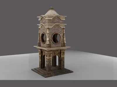WatchTower  OldWatchTower Low-poly 3D model