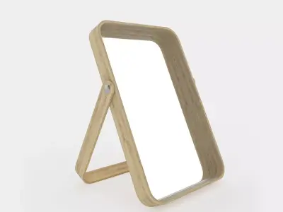 Ash table mirror 3D model