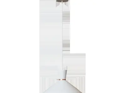 Hanging Lamp Vesta White 3D model