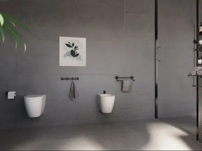 Villa Large  Bathroom 3D model