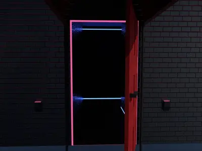 Strip Club Exterior and Interior 3D model
