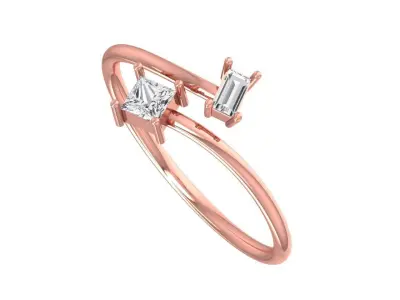 Women Light Weight Band Ring 3D print model 36