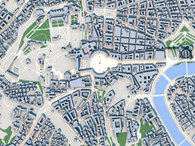 Vatican City Country in Europe 3D model