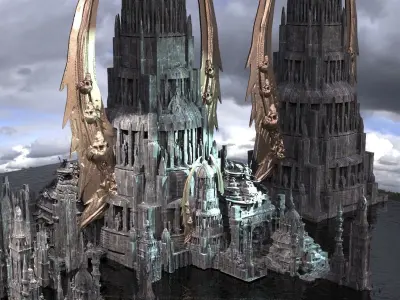 Skeletor Tower Scull Kit bash 3D 3D model